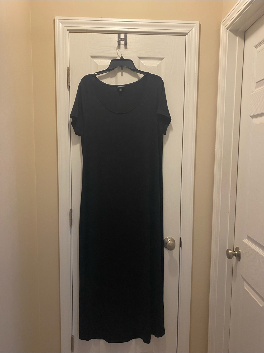 torrid Black Scoop Neck Short Sleeve Maxi bodycon Dress plus size 1x